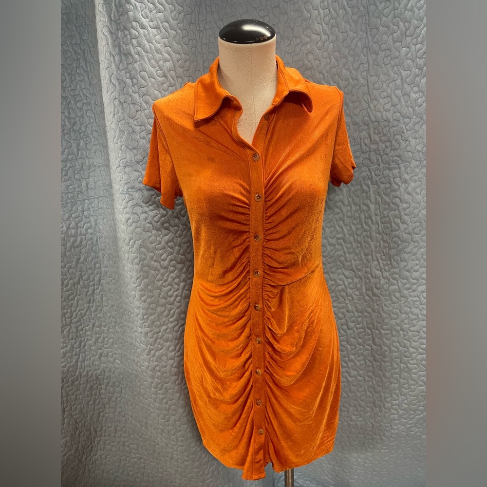 Silky smooth slinky mini dress